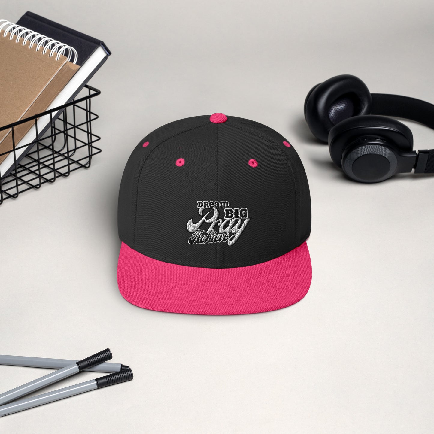 Dream Big Pray Achieve Snapback Hat