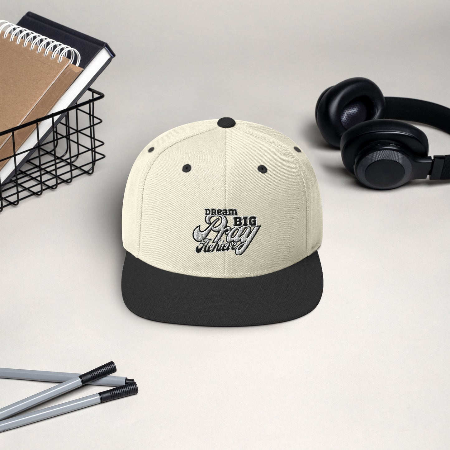 Dream Big Pray Achieve Snapback Hat